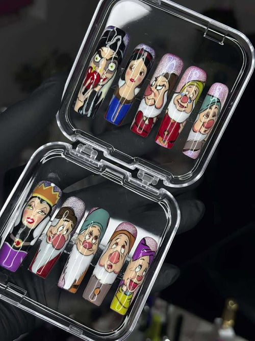 "Fairest of them all" XXL square press on set // Size L